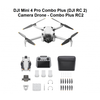 DJI Mini 4 Pro Combo Plus (DJI RC 2) - Camera Drone - Combo Plus RC2
